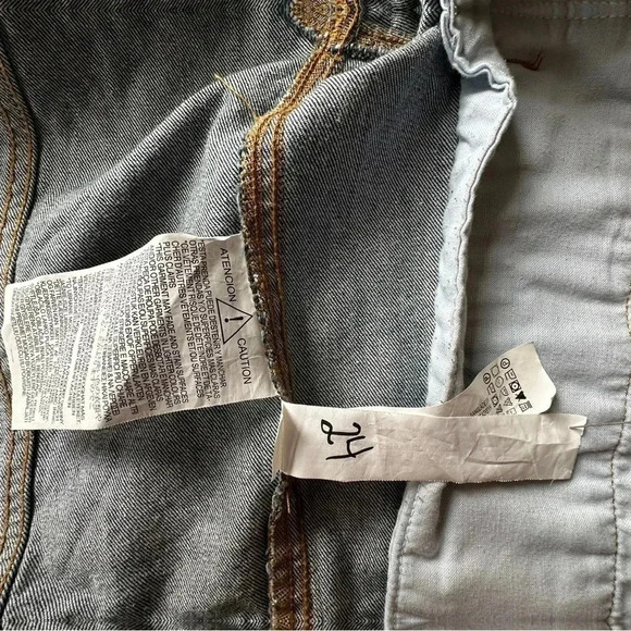 ZARA | NWOT | DENIM BUTTON FRONT JACKET OVERSIZED | Z1975 | SIZE: SMALL - Picture 10 of 11